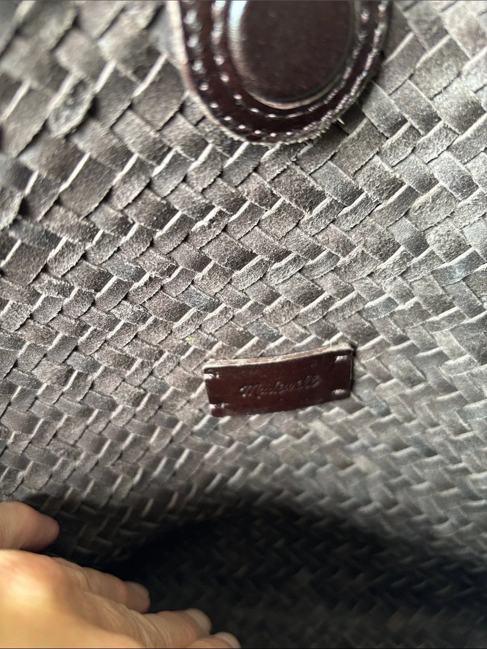 Madewell Signature Woven Shoulder Bag in Coffee Bean - Picture 7 of 7